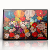 Large abstract wall art depicting Shanghai's skyline in black and white tones on a framed acrylic.