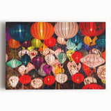 Black and white photograph of Shanghai skyline on large stretched canvas, suitable for kitchen art.