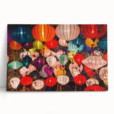 Black and white photograph of Shanghai skyline on stretched canvas, suitable for kitchen wall art or bedroom ambiance.