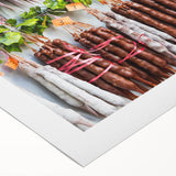 Art Deco poster featuring the Tbilisi skyline in muted earth tones on rolled canvas, suitable for dining room decor.