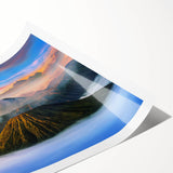 Extra large wall art of line art flowers, in muted earth tones on a rolled canvas, ideal for large living room decor.