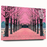 Large abstract wall art depicting a serene Asian landscape in muted earth tones on acrylic glass.