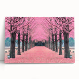 Black and white large art of a Korean landscape on stretched canvas, ideal for kitchen wall art or bedroom ambiance.