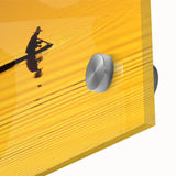 Large abstract wall art of Laos scenery in muted earth tones on acrylic glass, suitable for dining room ambiance.