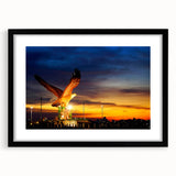 Colorful abstract art print of a textured Malaysian landscape in vibrant hues on a large framed canvas.