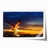 Extra large rolled print of a Malaysian landscape featuring vibrant greenery and floral elements.