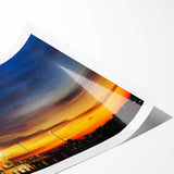 Extra large wall art featuring line art flowers in black on white, rolled print, ideal for large living room decor.