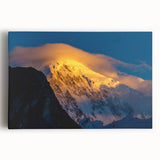 Black and white photo of a bustling market street in Pakistan on large stretched canvas, suitable for kitchen wall art.