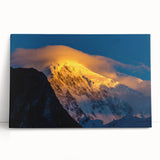 Black and white stretched canvas of a serene Pakistani landscape, ideal for kitchen wall art or bedroom ambiance.