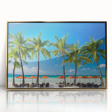 Large art print of a Philippine landscape in muted gold and green hues on a framed acrylic, ideal for modern art wall decor.