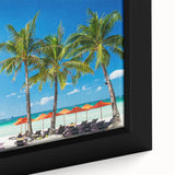 Extra large framed canvas featuring a textured, colorful depiction of a Philippine landscape in black with vibrant accents.