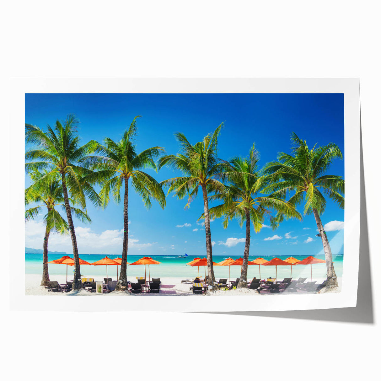 Extra large rolled print of a serene Philippine landscape with lush greenery and muted earth tones.