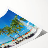 Extra large rolled print featuring line art flowers in monochrome, ideal for large living room wall art.