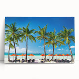 Black and white photograph of a serene Philippine landscape on stretched canvas, ideal for kitchen wall art.