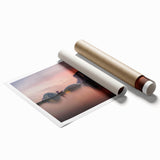 Extra large rolled print of Singapore skyline featuring vibrant twilight hues, ideal for classy bathroom wall art.