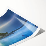 Extra large rolled print featuring line art flowers in monochrome, ideal for large living room wall art.