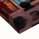 Black and white landscape art painting of Taiwan scenery on large stretched canvas, suitable for bedroom wall decor.