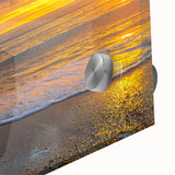 Large abstract wall art of Adelaide scenery in acrylic print, featuring mid-century modernist style.