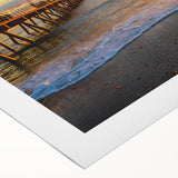 Art deco poster of Adelaide skyline in monochrome shades on rolled canvas, suitable for dining room decor.