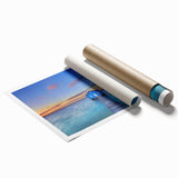 Extra large rolled print of Perth scenery with vibrant floral elements, ideal for classy bathroom wall art.