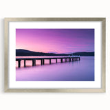 Extra large abstract art print of textured Tasmanian scenery in silver frame, ideal for living room decor.