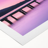 Art deco poster of Tasmanian landscape in muted earth tones on rolled canvas, suitable for dining room walls.