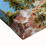 Large art of Alberta, Canada landscape in black and white on stretched canvas, suitable for bedroom wall decor.