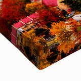 Large art featuring a black and white landscape painting of British Columbia on stretched canvas, suitable for bedroom decor.