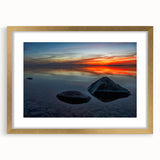 Extra large abstract art print of a textured Manitoba scenery, in muted earth tones on a framed canvas.