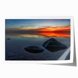 Rolled print of a serene Manitoba, Canada landscape with soft pastel shades, ideal for art wall dining room.