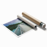 Extra large wall art depicting vibrant floral scenery of New Brunswick on a rolled canvas.