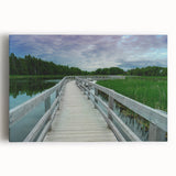 Black and white photo of New Brunswick scenery on stretched canvas, ideal for kitchen wall art.