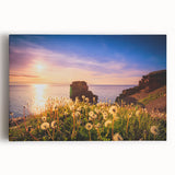 Landscape photo of Newfoundland in black and white on large stretched canvas, suitable for kitchen art.