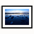 Extra large framed abstract art print depicting a colorful, textured scenery of the Northwest Territories.