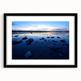 Extra large framed abstract art print depicting a colorful, textured scenery of the Northwest Territories.