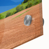 Large abstract wall art depicting the Prince Edward scenery in muted earth tones on acrylic glass.