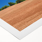 Art deco poster featuring a serene Prince Edward Island landscape on a rolled canvas, ideal for dining room wall art.