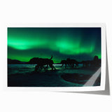 Extra large rolled print of Yukon scenery with vibrant green and blue tones, ideal for art wall dining room.