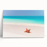 Black and white large art print of the Caribbean scenery on stretched canvas, ideal for kitchen wall art.