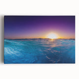 Black and white stretched canvas of a serene Caribbean beach scene, ideal for kitchen wall art.