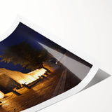 Extra large rolled print featuring line art flowers in vibrant hues, ideal for large living room wall art.