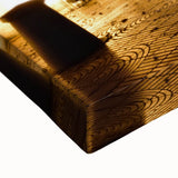 Large art of a black and white Caribbean landscape on stretched canvas, ideal for bedroom wall decor.