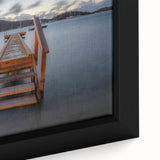 Black wall art featuring a textured depiction of the Caribbean Virgin Islands in vibrant colors on a framed canvas.