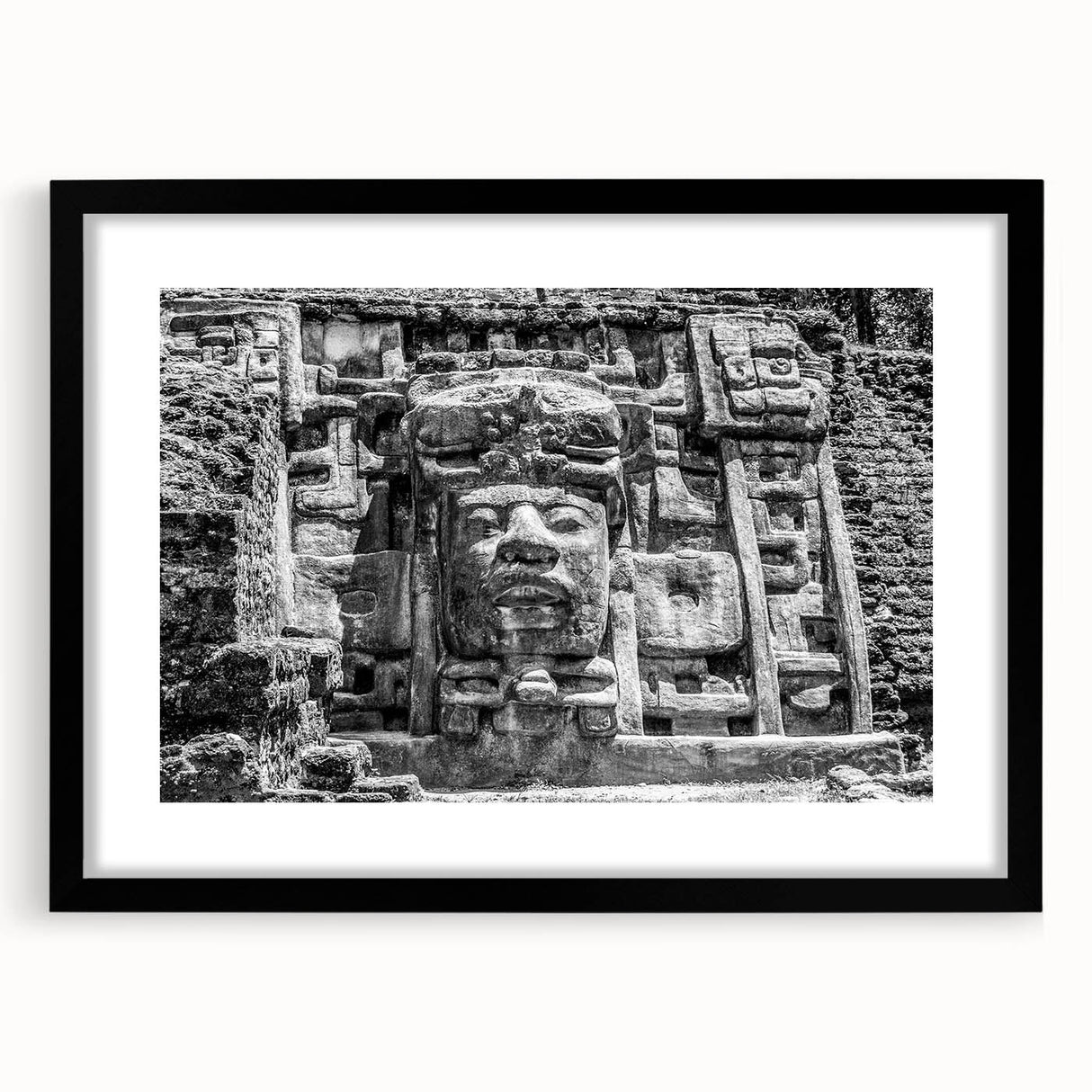 Extra large framed abstract art print with vibrant, colorful textures, ideal for living room decor.