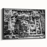 Framed canvas landscape art painting depicting a colorful Central American scenery, suitable for living room decor.