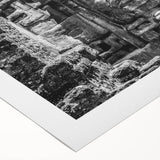 Art deco poster featuring a vibrant Belize scenery on rolled canvas, suitable for dining room decor.