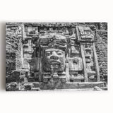 Black and white photograph of a Belize landscape on large stretched canvas, suitable for kitchen art.