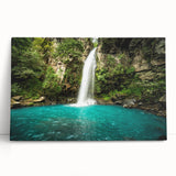 Black and white photograph of a Costa Rican landscape on large stretched canvas, ideal for kitchen wall art.