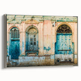 Framed canvas landscape art of El Salvador with vibrant greenery and a silver frame.