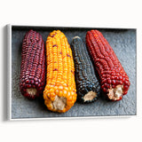 Vintage poster art of a Central American scenery in vibrant colors on a framed canvas, ideal for living room decor.